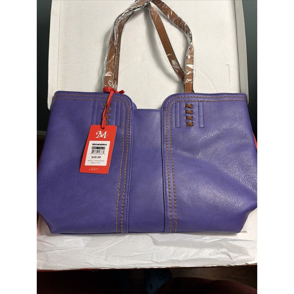 Montana West Women's Tote Shoulder Satchel Bag -Purple